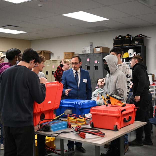 Custom Electronics, Inc. (CEI) Shares the Power of Energy Storage Technology with Local Students